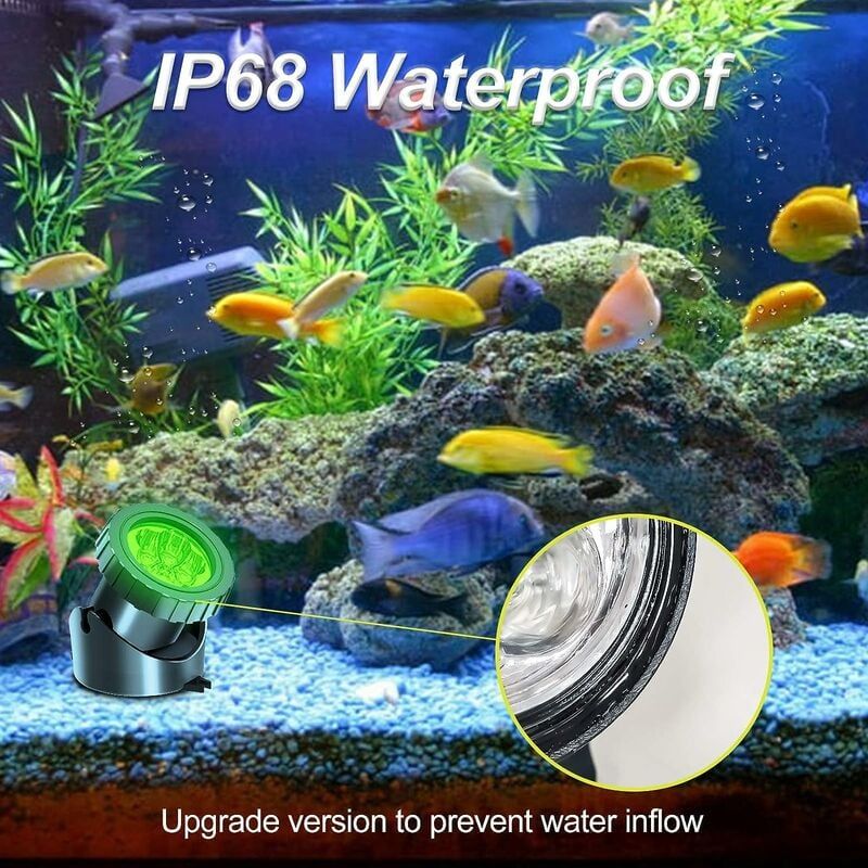 Lampe Solaire Sous-Marines, 3 Packs Spots Solaire, clairage... - 3