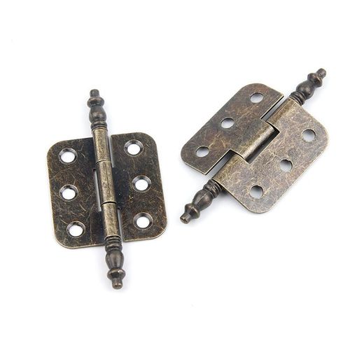 4 Pcs Charnières Antiques 7035mm Charniere Porte Placard Vintage 6 Trous Charnières Rétro Pliant Charniere Decorative Fer Charnière Porte Meuble Ancien Avec 24 Vis Pour Tiroir Armoire Boîtes Goodnice