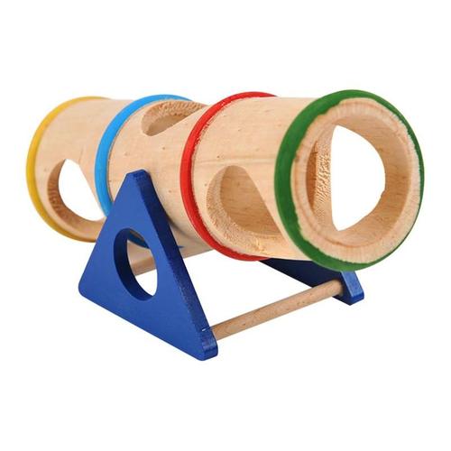 Tunnel En Bois Pour Hamster, Jouet Pour Souris Naines, Accessoires À Mâcher, Petit Animal, Coffre Creux, Cachette Pour Cochons D'inde