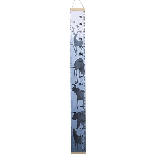 Autocollant mural de décoration nordique pour chambre à coucher, règle de taille pour enfants, mesure de croissance