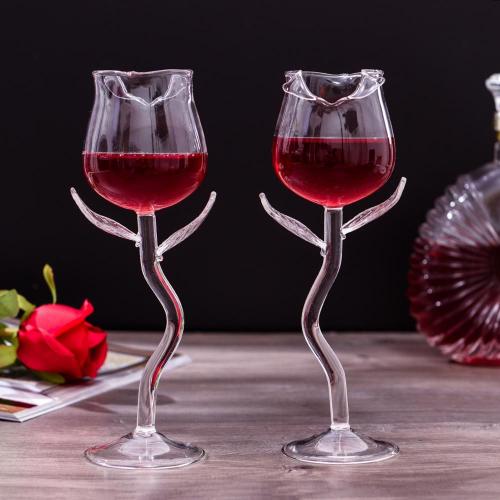 Verre À Liqueur En Forme De Fleur De Rose, Gobelet À Vin Rouge, Gobelet À Bière, Gobelet À Boire Du Lait, Tasse À Cocktail, Bar Standardisé, Jus De Whisky