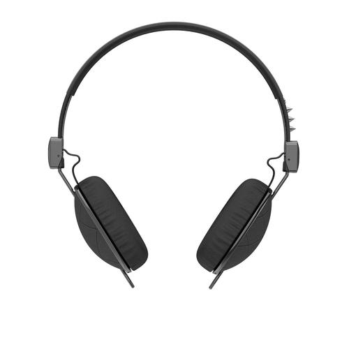Skullcandy Knockout - Écouteurs avec micro - sur-oreille - filaire - jack 3,5mm - chrome, noir matelassé