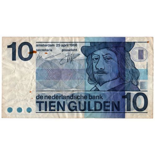 Billet De Dix Florins (Tien Gulden) 1968