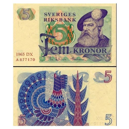 Billet Suéde 5 Kronor