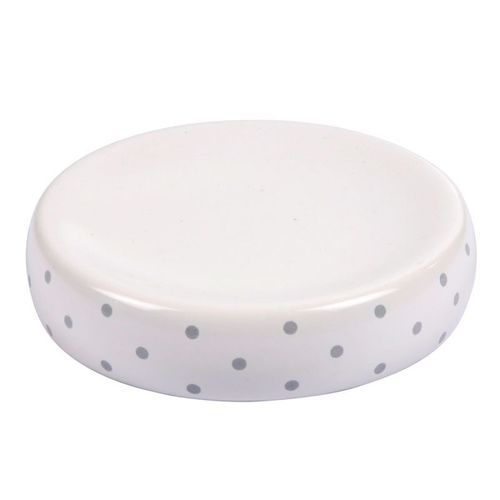 Porte Savon en Céramique "Home Grey" Blanc