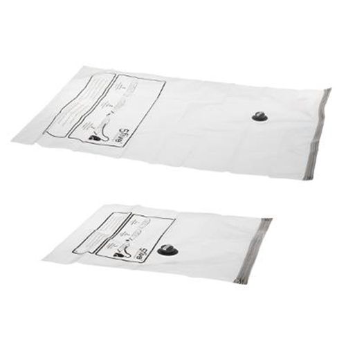 Lot De 2 Sacs De Rangement "Air Flat" 120cm Blanc