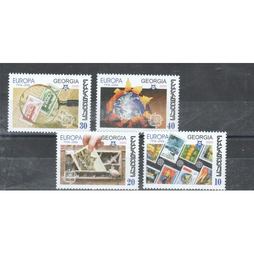 4 Timbres Neufs 50 Ans Europa Lituanie 2006