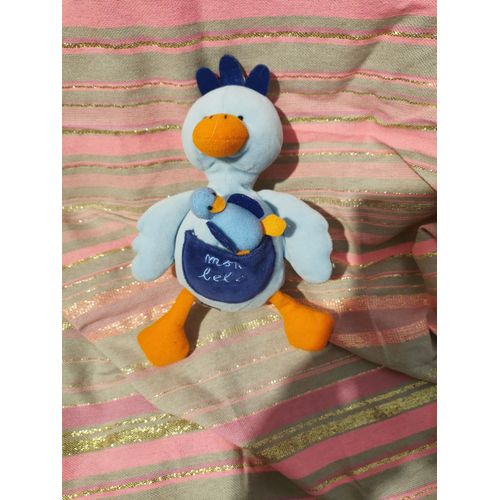 Doudou Peluche Canard Bébé Maman Bleu Tout Compte Fait Tcf