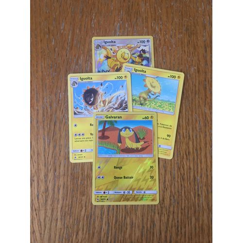 (1754) 3x Iguolta + Galvaran (Pokemon)