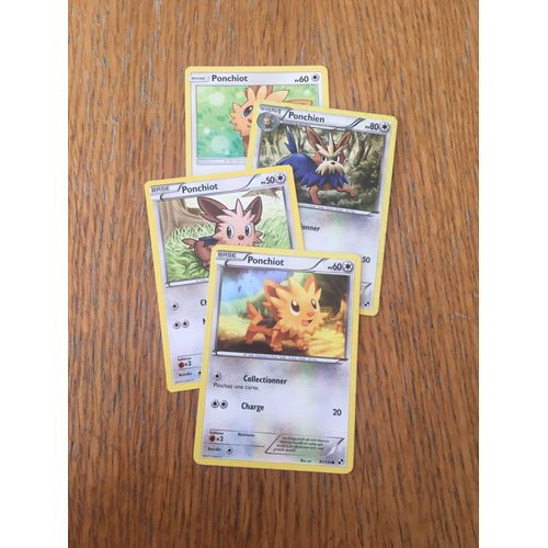 (1552) 3x Ponchiot + Ponchien (Pokemon)