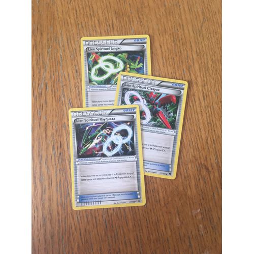 (1735) Lien Spirituel Jungko + Lien Spirituel Cizayox + Lien Spirituel Rayquaza (Pokemon)