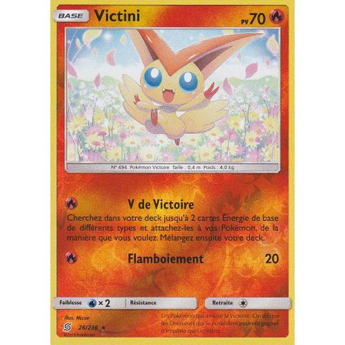 Carte Pokemon - Victini - 26/236 - Holo Reverse - Sl11 - Harmonie Des Esprits
