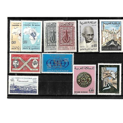 Maroc-Lot De 11 Timbres Neufs**-Gomme Intacte-1 Er Choix