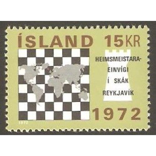 Timbre Échecs Islande 1972