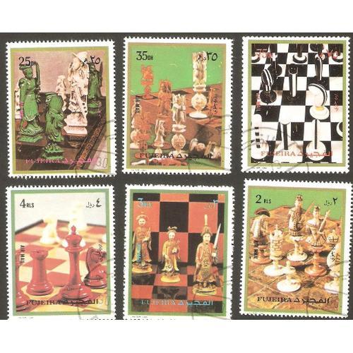 6 Timbres Échecs Fidji 1972