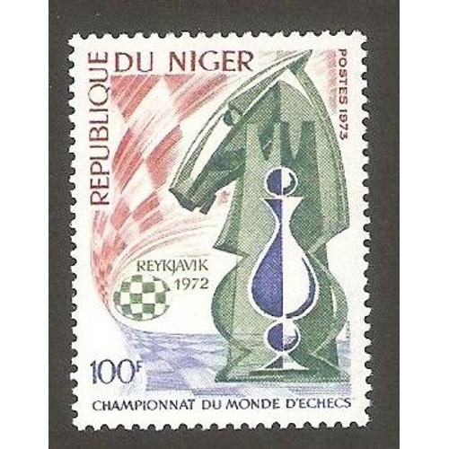 Timbre Échecs Niger 1973