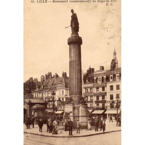Carte Postale Ancienne - 41 - Lille - Monument Commémoratif Du Siège De 1792