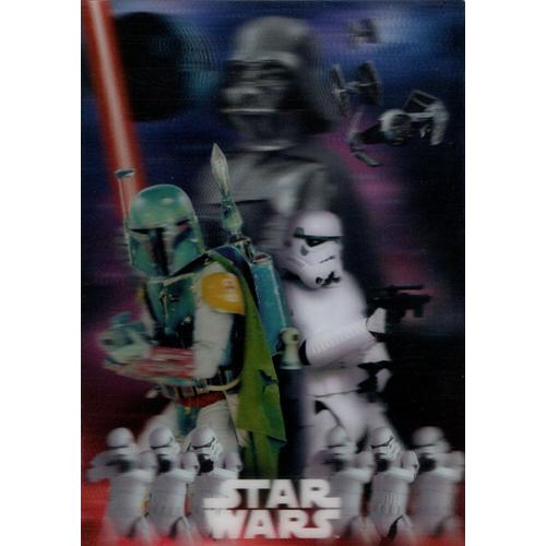 Carte Postale "Méchants" Star Wars 3d Disneyland Paris (Darth Vador, Troopers...°