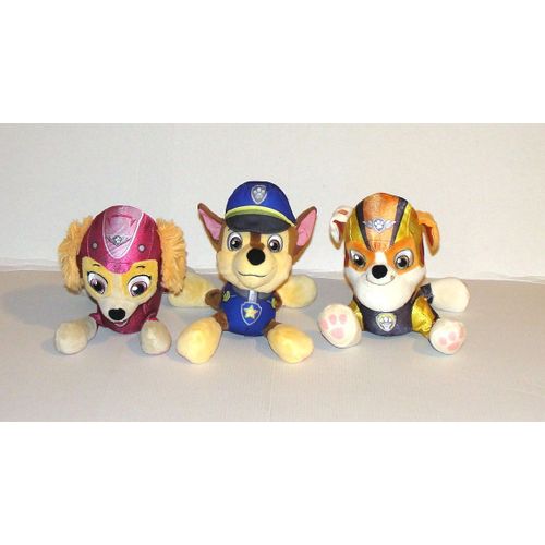 Pat Patrouille Lot De 3 Chien En Peluche Doudou Paw Patrol