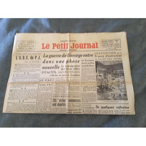 Le Petit Journal 28229-Guerre De Norvège- Epuration 205 Communistes Déportés-C De Roumanie