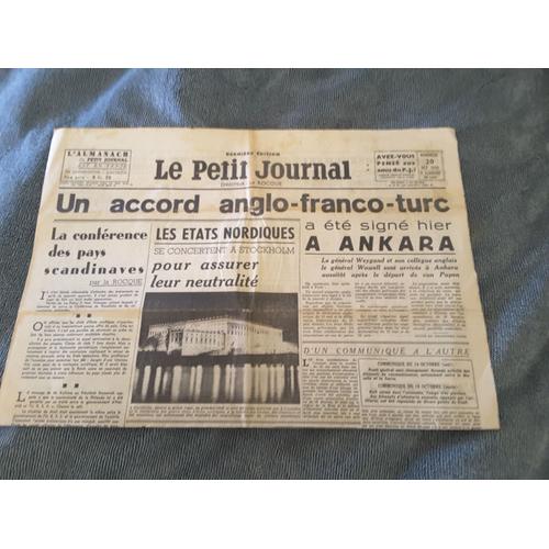Le Petit Journal 28032-Accord Anglo-Franco-Turc-21 Sous-Marins Allemands Coulés