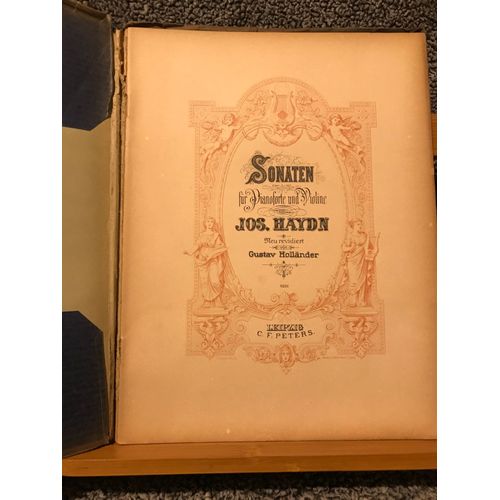 Haydn 8 Sonates Pour Violon Et Piano Partition Éditions Peters G. Holländer