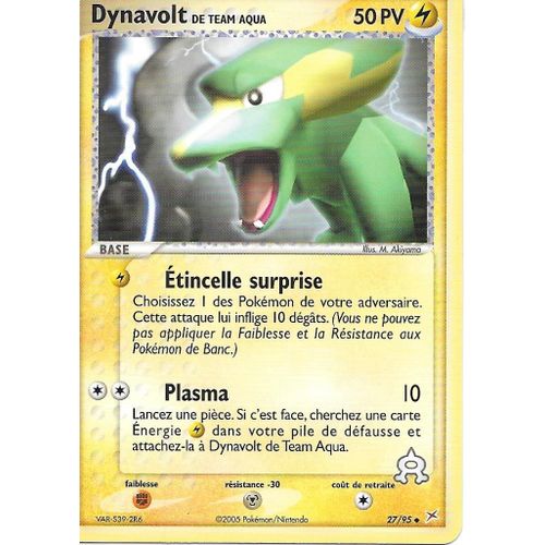 Carte Pokemon Dynavolt De Team Aqua - Magma Vs Aqua - 27/95 - 50 Pv (Vf)