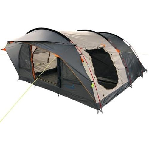 Egersund - Tente Familiale Tunnel - 5 Personnes - Tapis De Sol Cousu - 495 X 370 Cm - Gris