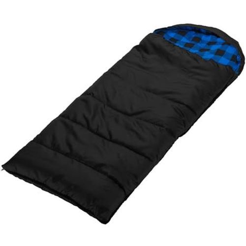 Dundee Junior - Sac De Couchage Enfant Rectangulaire - 175 X 70 Cm - Noir