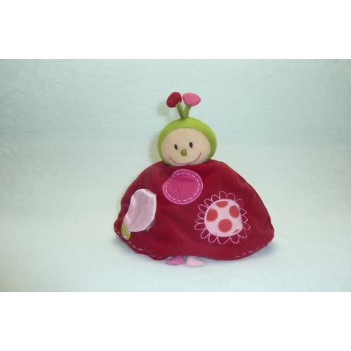 Doudou Poupee Coccinelle Peluche Reversible Lilliputiens