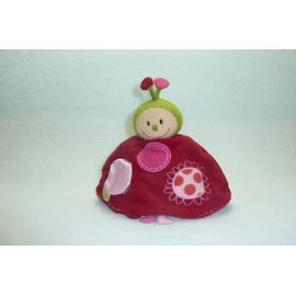 DOUDOU POUPEE COCCINELLE PELUCHE REVERSIBLE LILLIPUTIENS