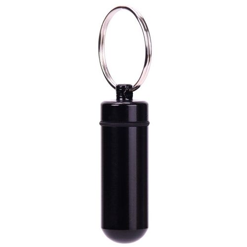Porte Clef Boite Médicament Pilulier Pillbox Voyage Porte Clé Aluminium Pillule Couleur Au Choix