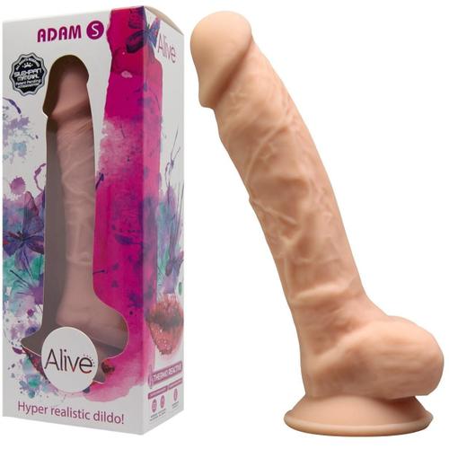 Gode Realiste En Silicone Et Silexpan Adam S - 17 Cm Alive Sextoys