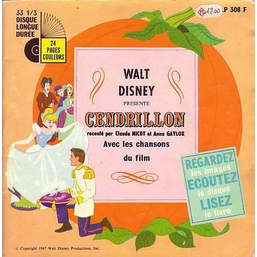 Cendrillon - Histoire Racontée Par C. Nicot Et A. Gaylor - 45 T Longue Durée