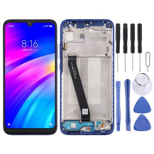 Écran Xiaomi Redmi 7 Écran Lcd + Tactile Pré-Assemblés Sur Châssis Avec Outils (Blue)