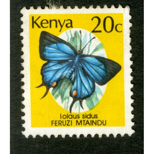 Timbre Oblitéré Kenya, Lolaus Sidus, Feruzi Mtaindu, 20c