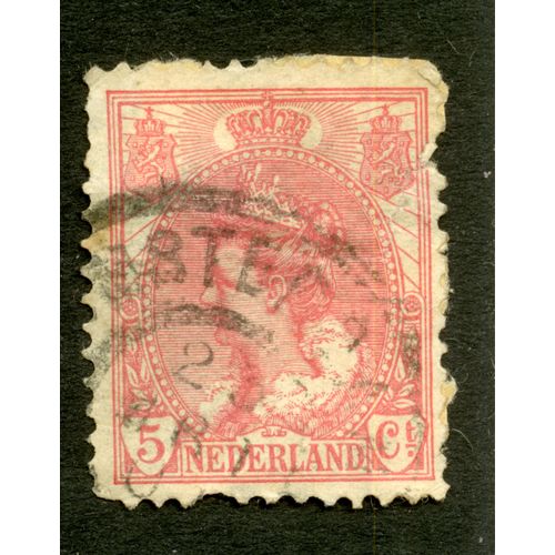 Timbre Oblitéré Nederland 5 Ct