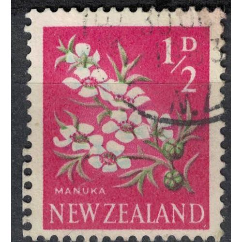 Nouvelle Zélande 1967 Oblitéré Used Arbrisseau Fleurs Leptospermum Scoparium Manuka Su
