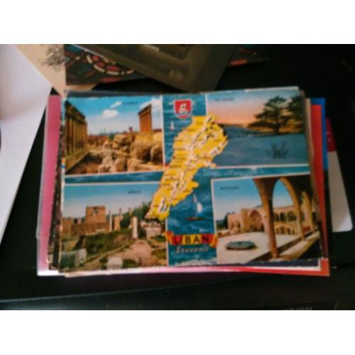 4 Vues Du Liban Avec Carte