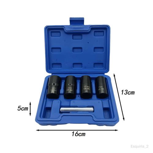 Kit d'outils à douille torsadée à Impact, robuste avec étui, dissolvant de Boite bleue