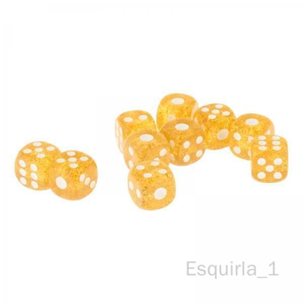 10 X 10x Dés Acryliques Jouets De Divertissement De Jeu Pour Adultes Pour Barre