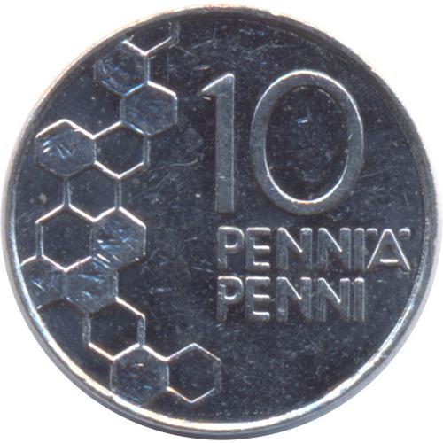 Pièce 10 Pennia-Penni. Finlande. 1993