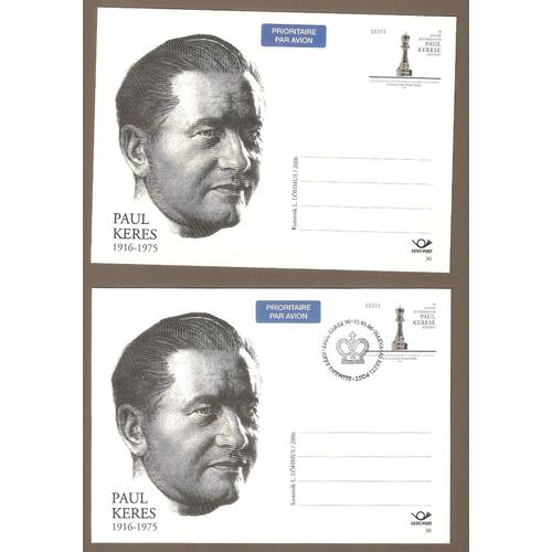 Lot De 3 Cartes Postales Pap Dont 2 Premier Jour Paul, Kérès Estonie