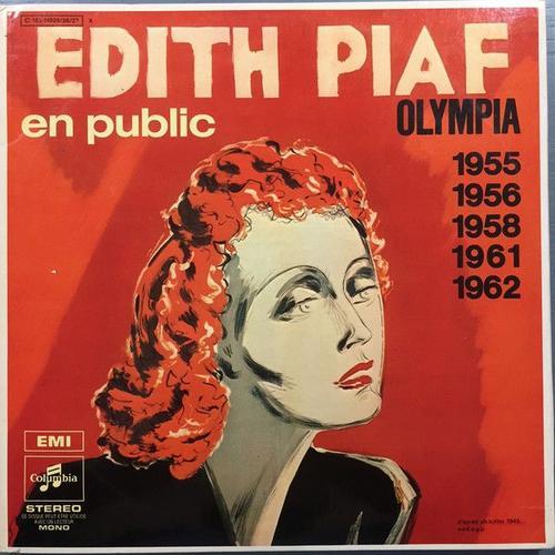 Edith Piaf En Public - Olympia 1955-1956-1958-1961-1962 (33tx3 Biem /Triple Lp & Gatefold Cover)
