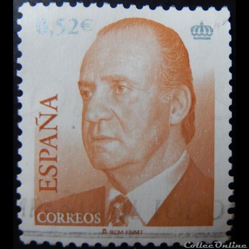 Timbre " Espagne : Roi Juan Carlos". 0.52 