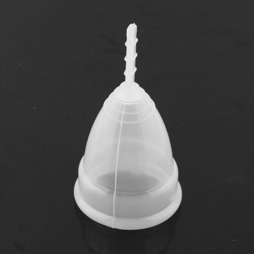 Cup Coupe Menstruelle Femme Hygiène Féminine Haute Qualité Médicale Règle Ecolo Blanc Grand (L) 