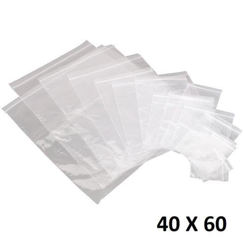 Lot 10x Sachet Zip Plastique 40x60mm 4x6cm Transparent Pochon Pochette 50u