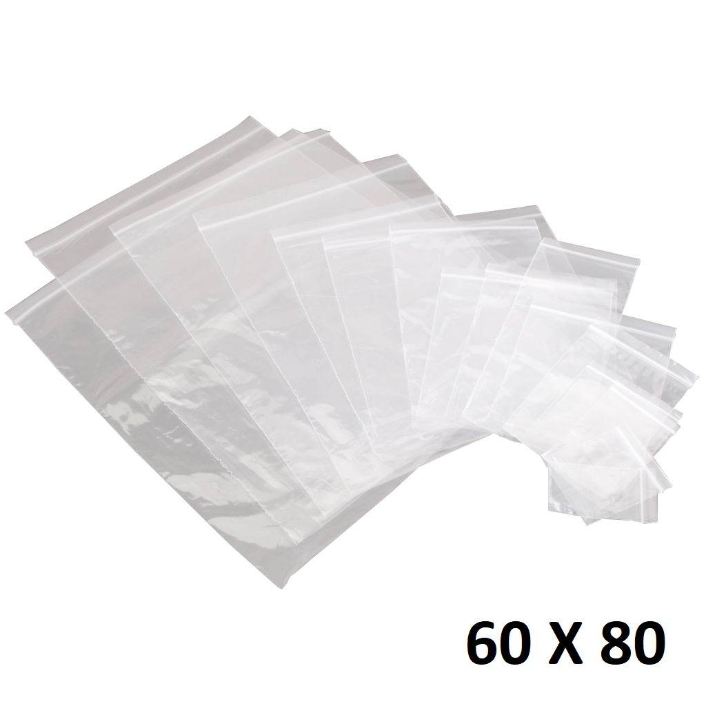 V1 Trade Lot de 100 sachets en plastique avec fermeture Éclair Transparent 60 x 80mm Transparent 