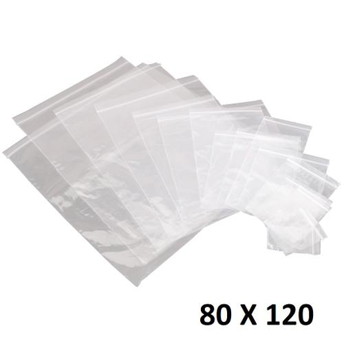 1000x Sachet Zip Plastique 80x120mm 8x12cm Transparent Pochon Pochette 50u