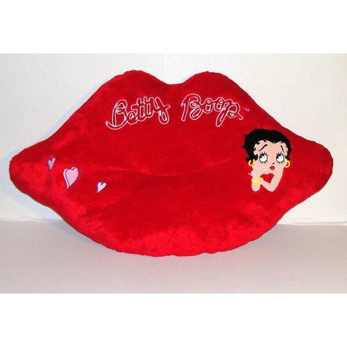 Betty Boop Coussin En Peluche Bouche En Coeur Doudou Grand Format 65 Cm